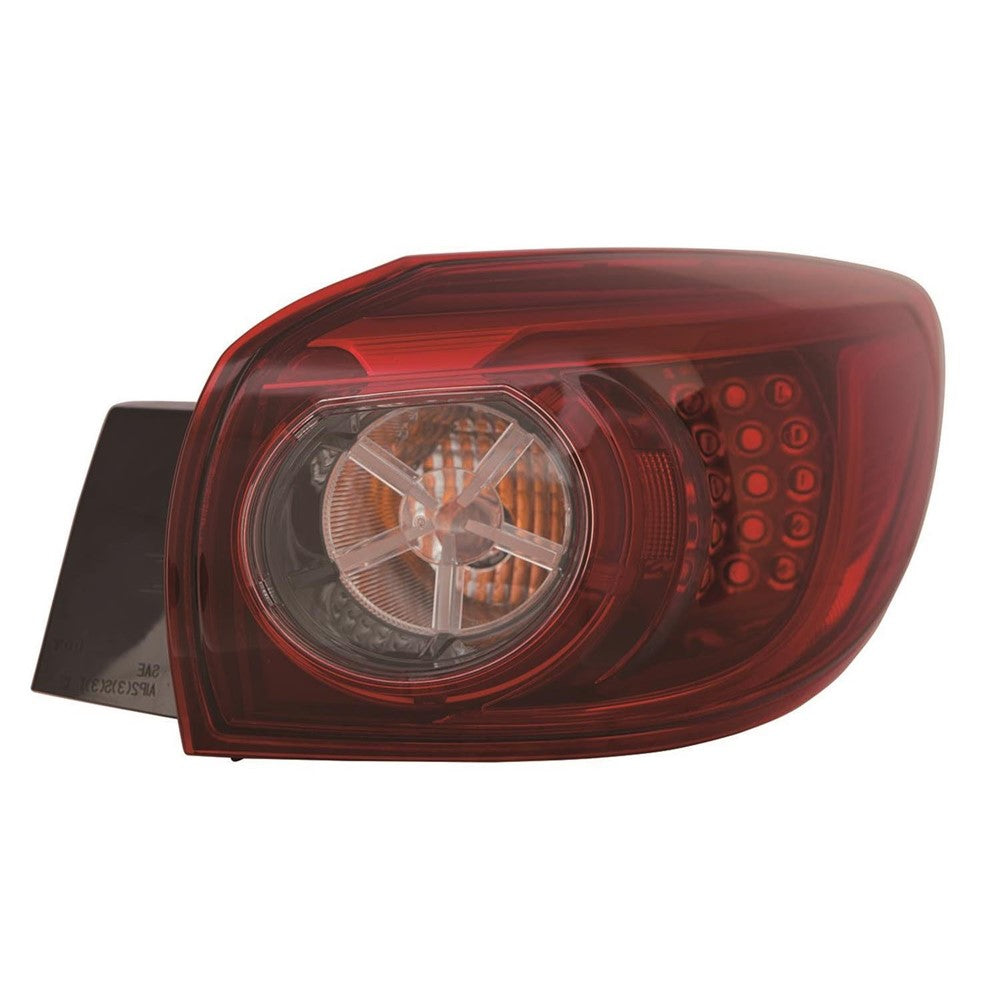 Rear Right Passenger Side Outer Led Tail Light Assembly 2014-2018 Mazda 3