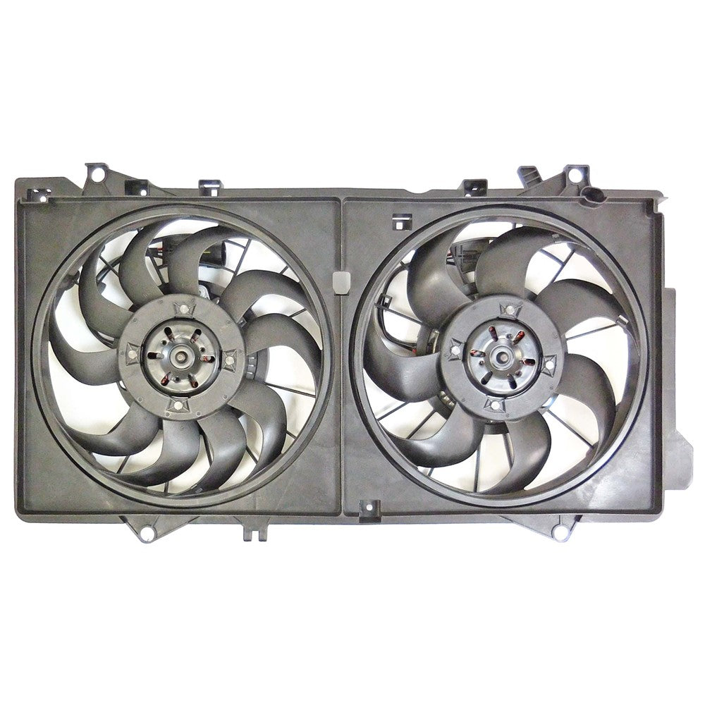 Radiator And Condenser Fan Assembly With Two Fans Side By Side 2014-2021 Mazda 6