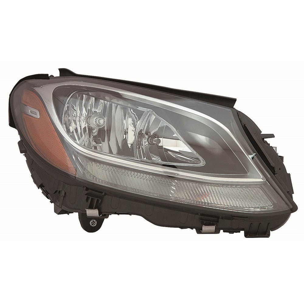 Front Right Passenger Side Halogen Headlight Assembly 2015-2018 Mercedes-Benz C300, C400, C63 Amg, C63 Amg S, C350, C450 Amg, C43 Amg