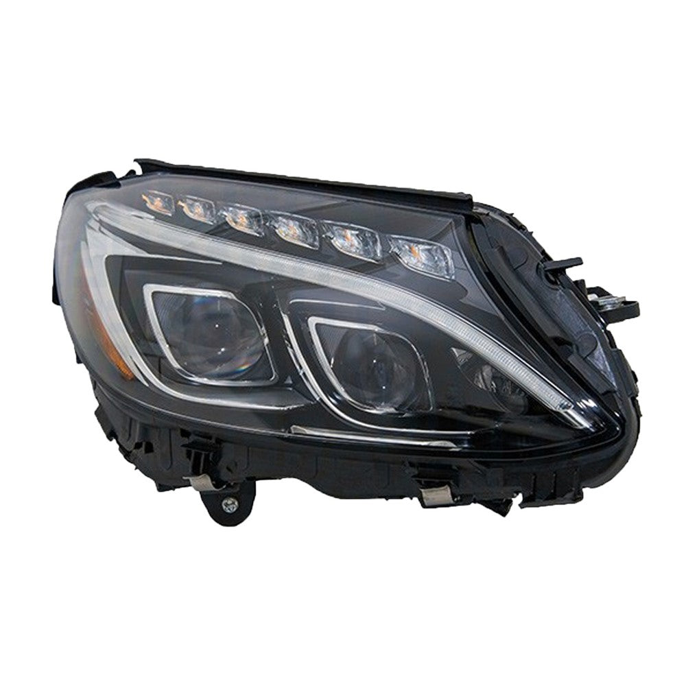 Front Right Passenger Side Adaptive Led Headlight Lens And Housing 2015-2018 Mercedes-Benz C300, C400, C63 Amg, C63 Amg S, C350, C450 Amg, C43 Amg