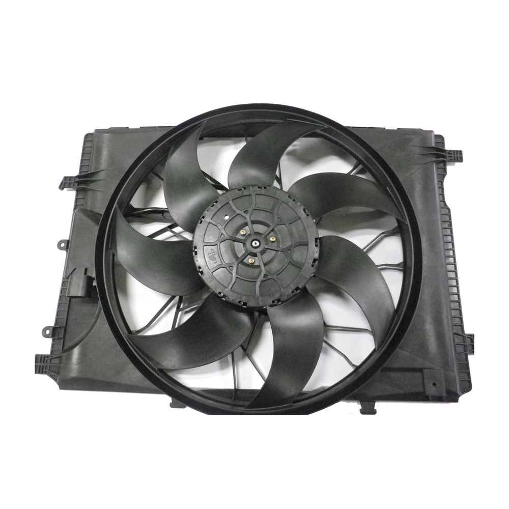 Radiator And Condenser Fan Assembly With One Big Fan 2008-2020 Mercedes-Benz C300, Cl63 Amg, E350, E550, Glk350, C250, C350, Slk250, Slk350, E400