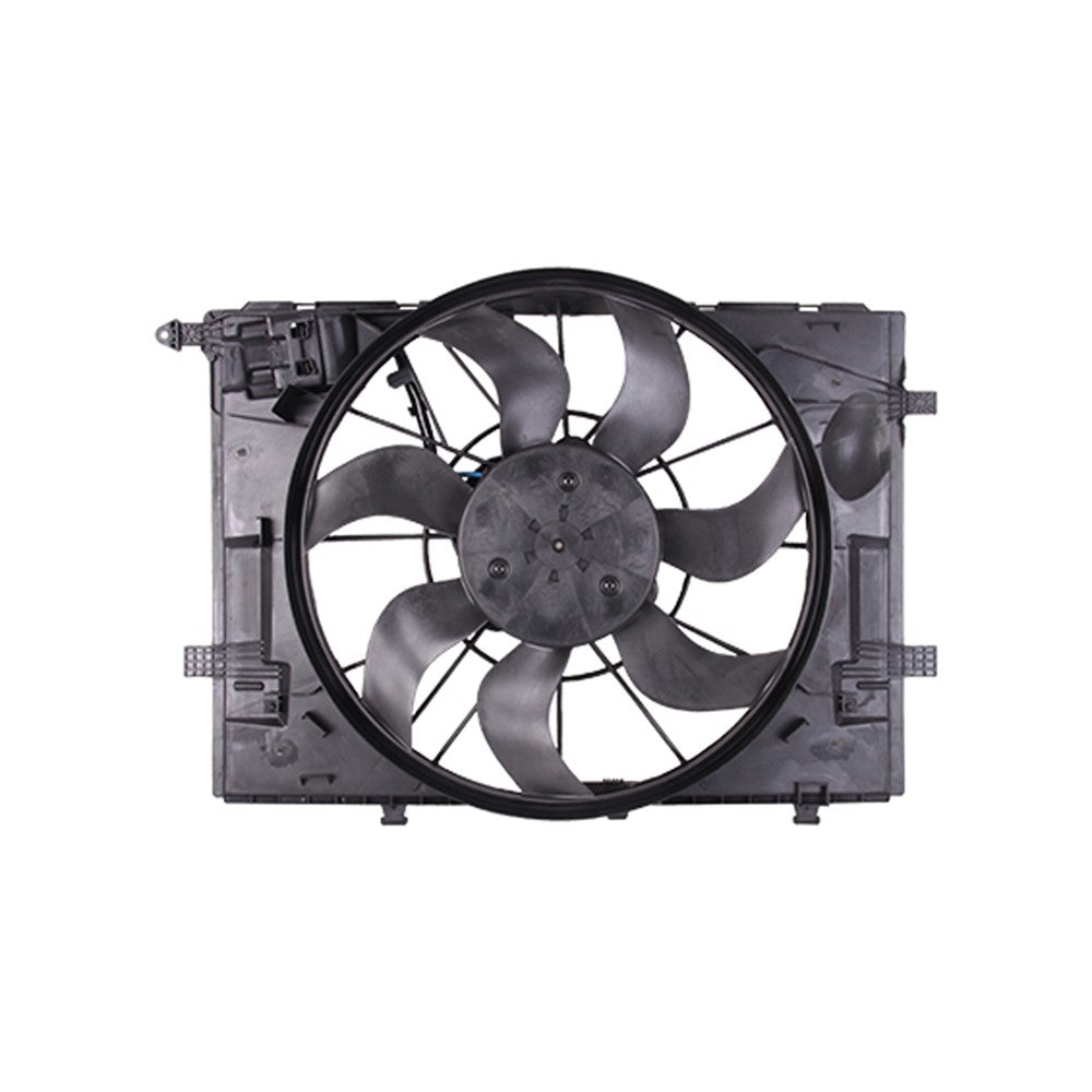 Radiator And Condenser Fan Assembly With One Big Fan 2015-2021 Mercedes-Benz C300, C400