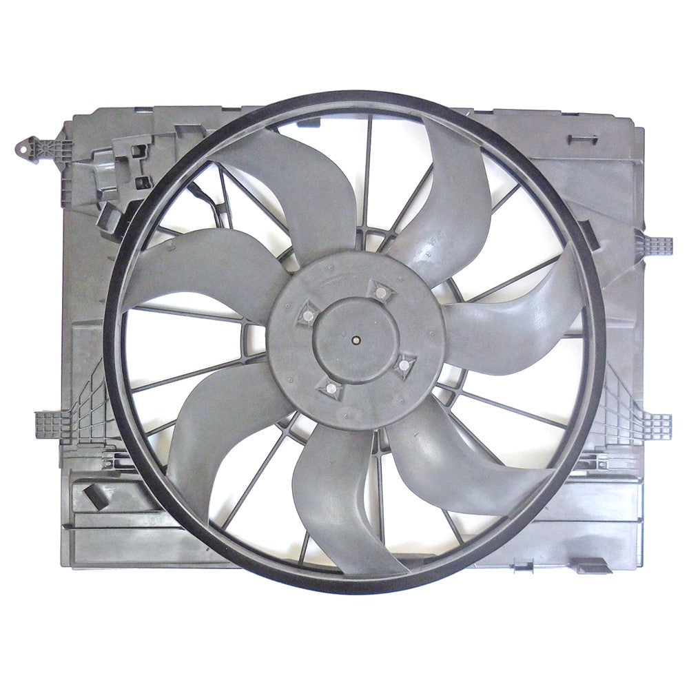 Radiator And Condenser Fan Assembly With One Big Fan 2016-2022 Mercedes-Benz Glc300, E400, E450, Glc350e