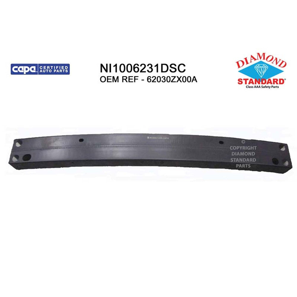 Front Bumper Impact Bar 2010-2012 Nissan Altima