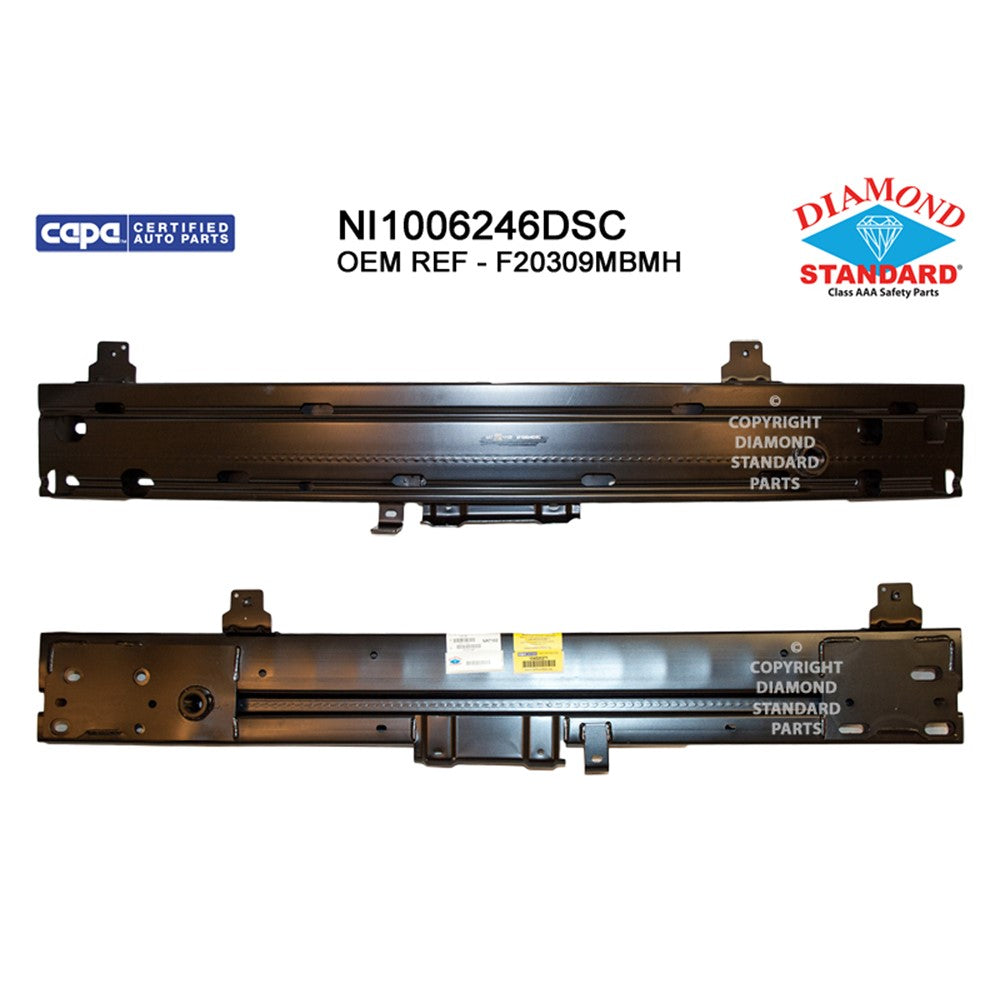 Front Bumper Impact Bar 2014-2016 Nissan Versa