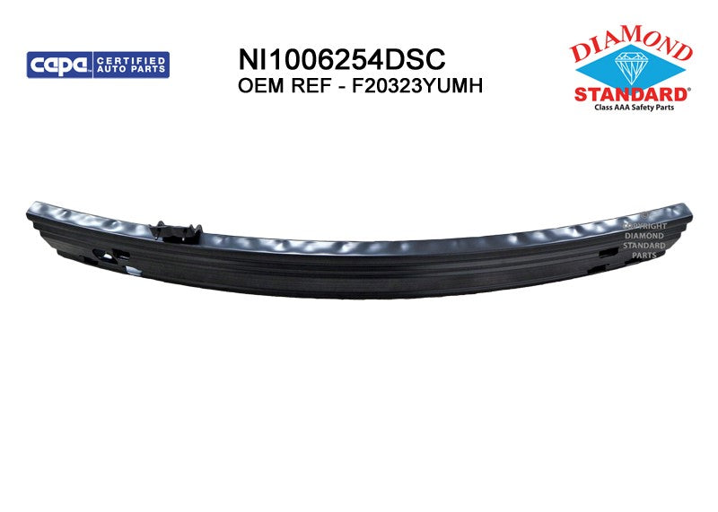 Front Bumper Impact Bar 2016-2019 Nissan Sentra