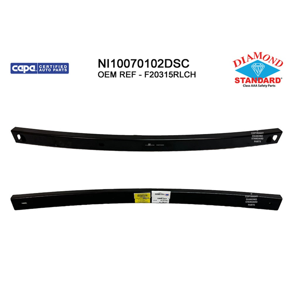 Front Lower Bumper Impact Bar [lower Absorber Reinforcement For Kicks Lower Absborber Reinforcement For Versa] Made Of High Strength 2018-2025 Nissan