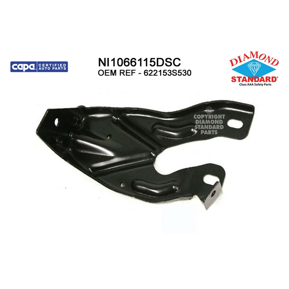 Front Left Front Driver Side Outer Bumper Mounting Bracket 1998-2004 Nissan Frontier, Xterra