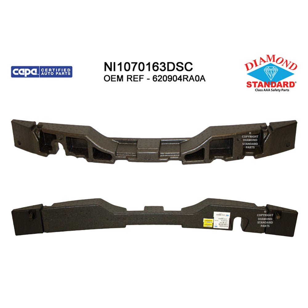 Front Bumper Impact Absorber 2016-2018 Nissan Maxima