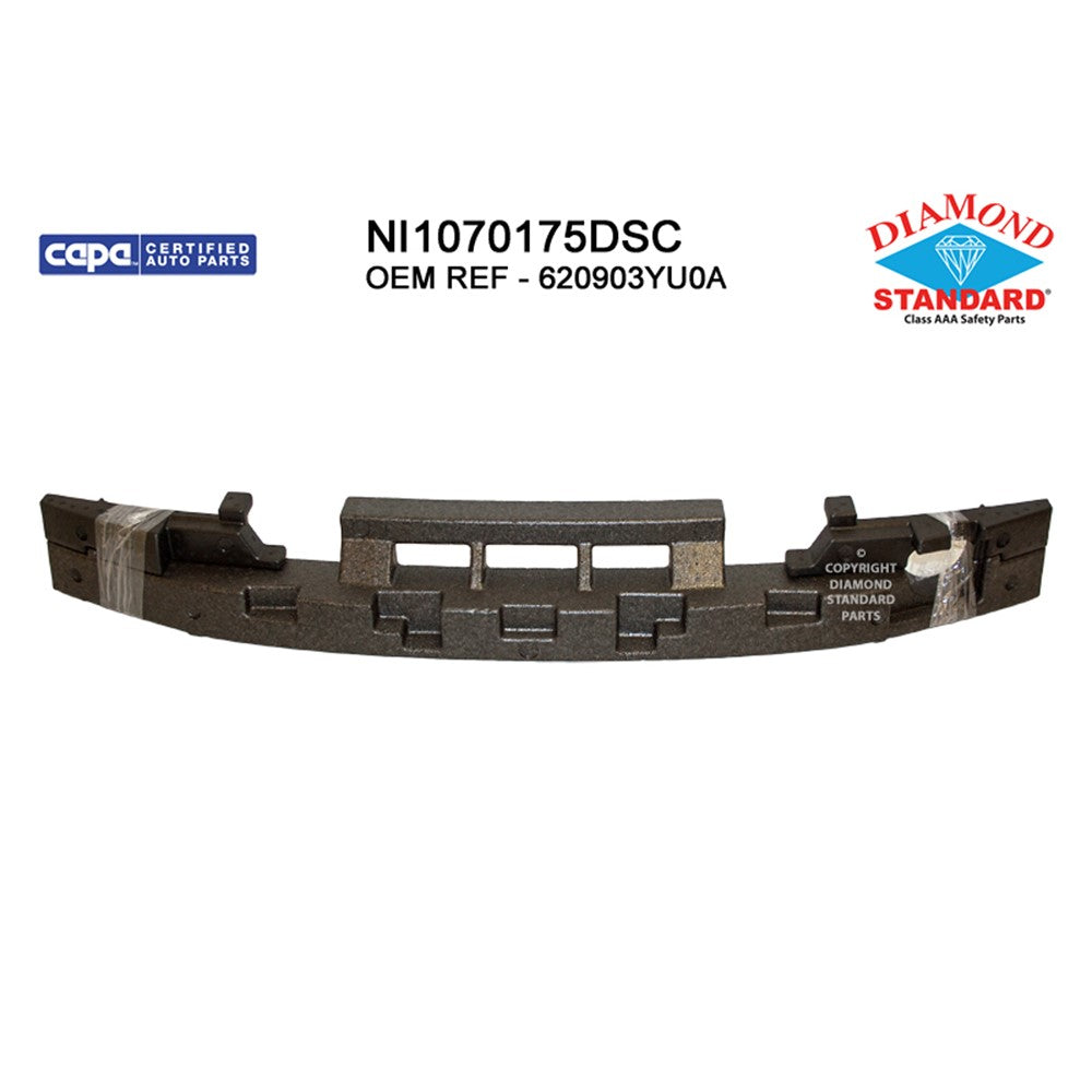 Front Bumper Impact Absorber 2016-2019 Nissan Sentra