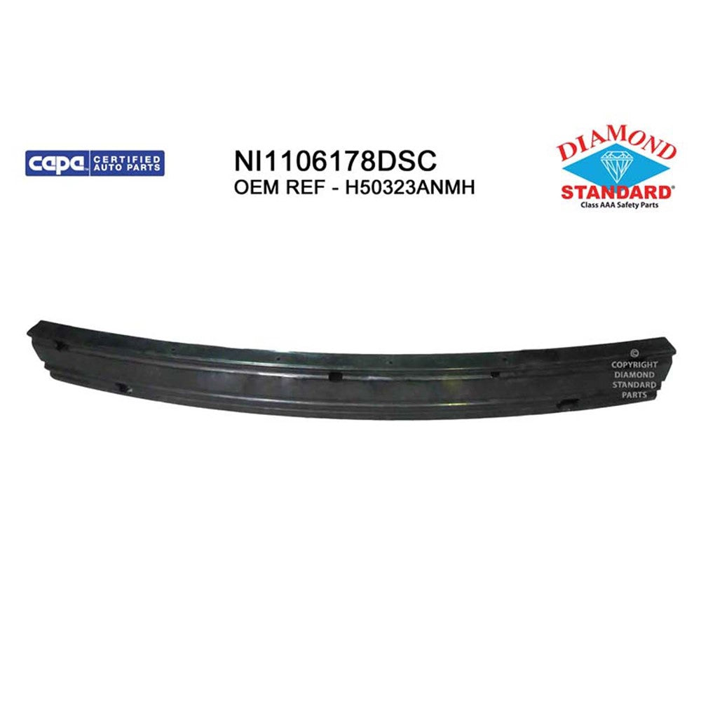 Rear Bumper Impact Bar 2012-2019 Nissan Versa