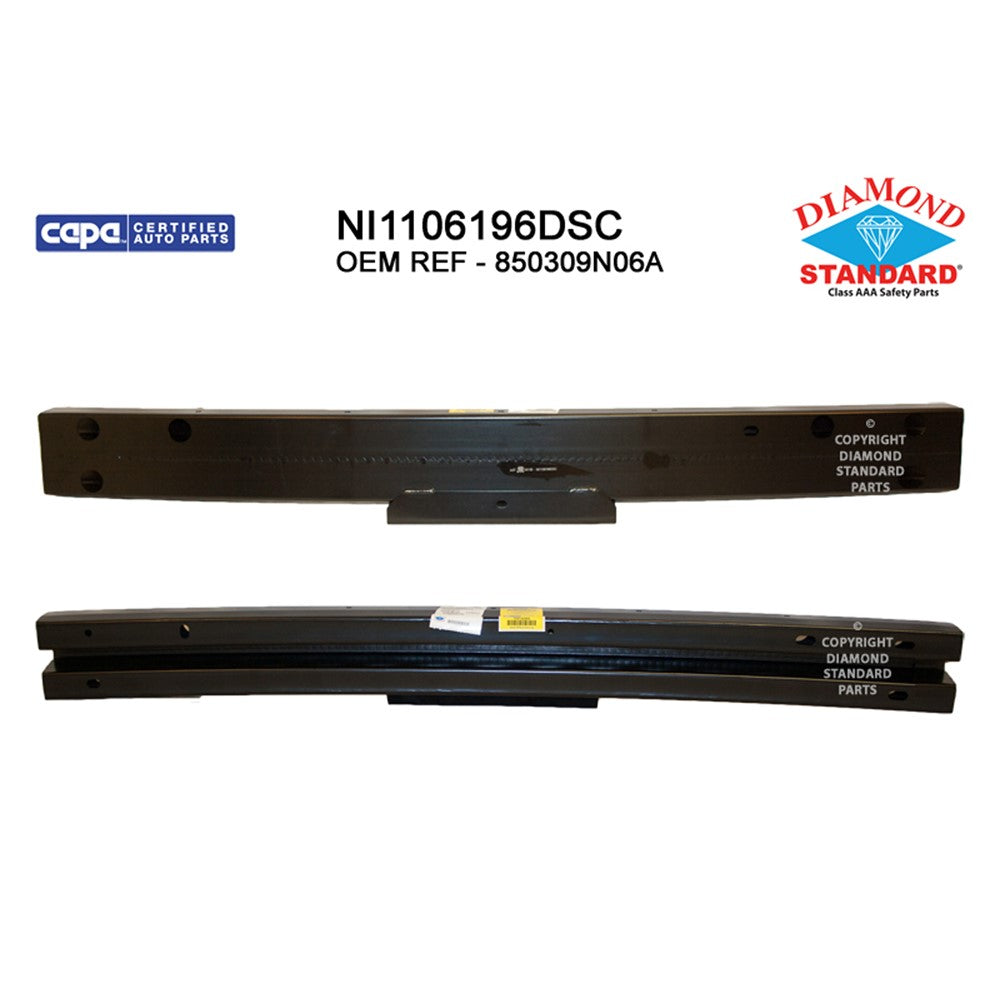 Rear Bumper Impact Bar 2019-2023 Nissan Maxima