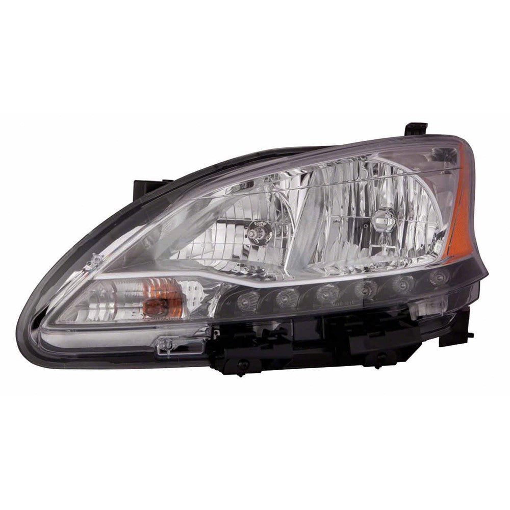 Front Left Driver Side Halogen Headlight Assembly 2013-2015 Nissan Sentra