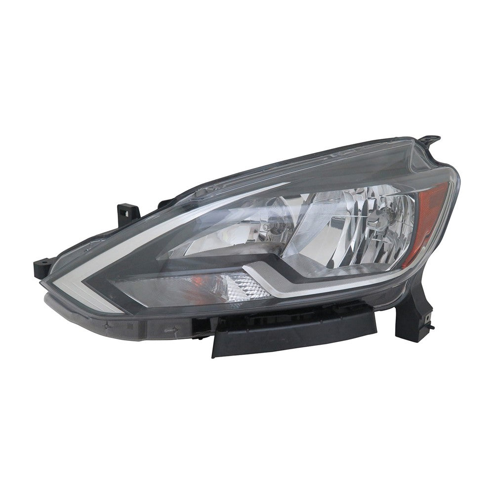 Front Left Driver Side Halogen Headlight Assembly 2016-2019 Nissan Sentra