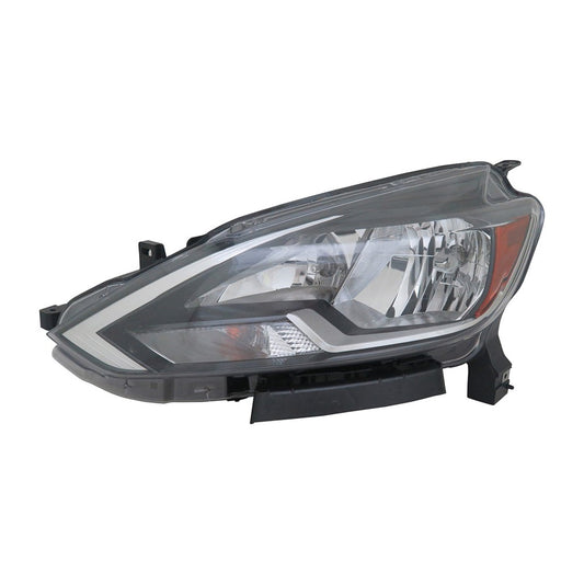 Front Left Driver Side Halogen Headlight Assembly 2016-2019 Nissan Sentra