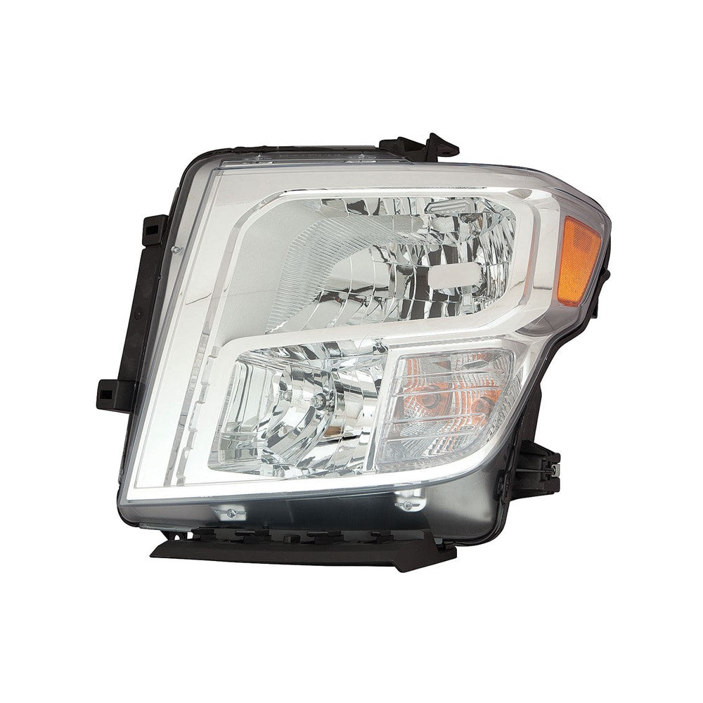 Front Left Driver Side Halogen Headlight Assembly 2016-2019 Nissan Titan Xd, Titan