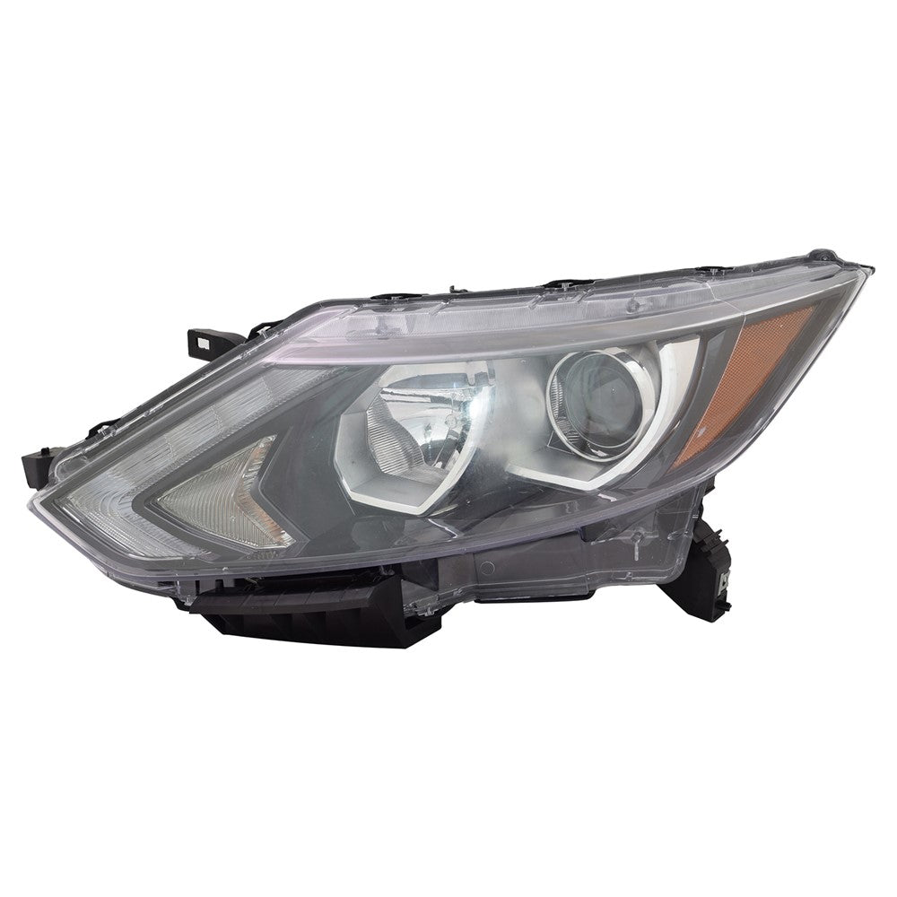 Front Left Driver Side Halogen Headlight Assembly 2017-2019 Nissan Qashqai, Rogue Sport