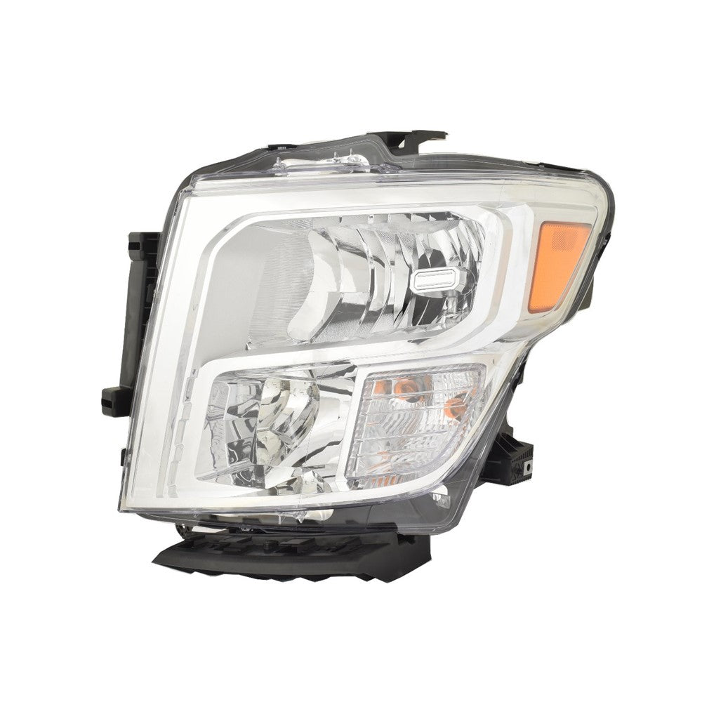 Front Left Driver Side Halogen Headlight Assembly 2020-2024 Nissan Titan, Titan Xd