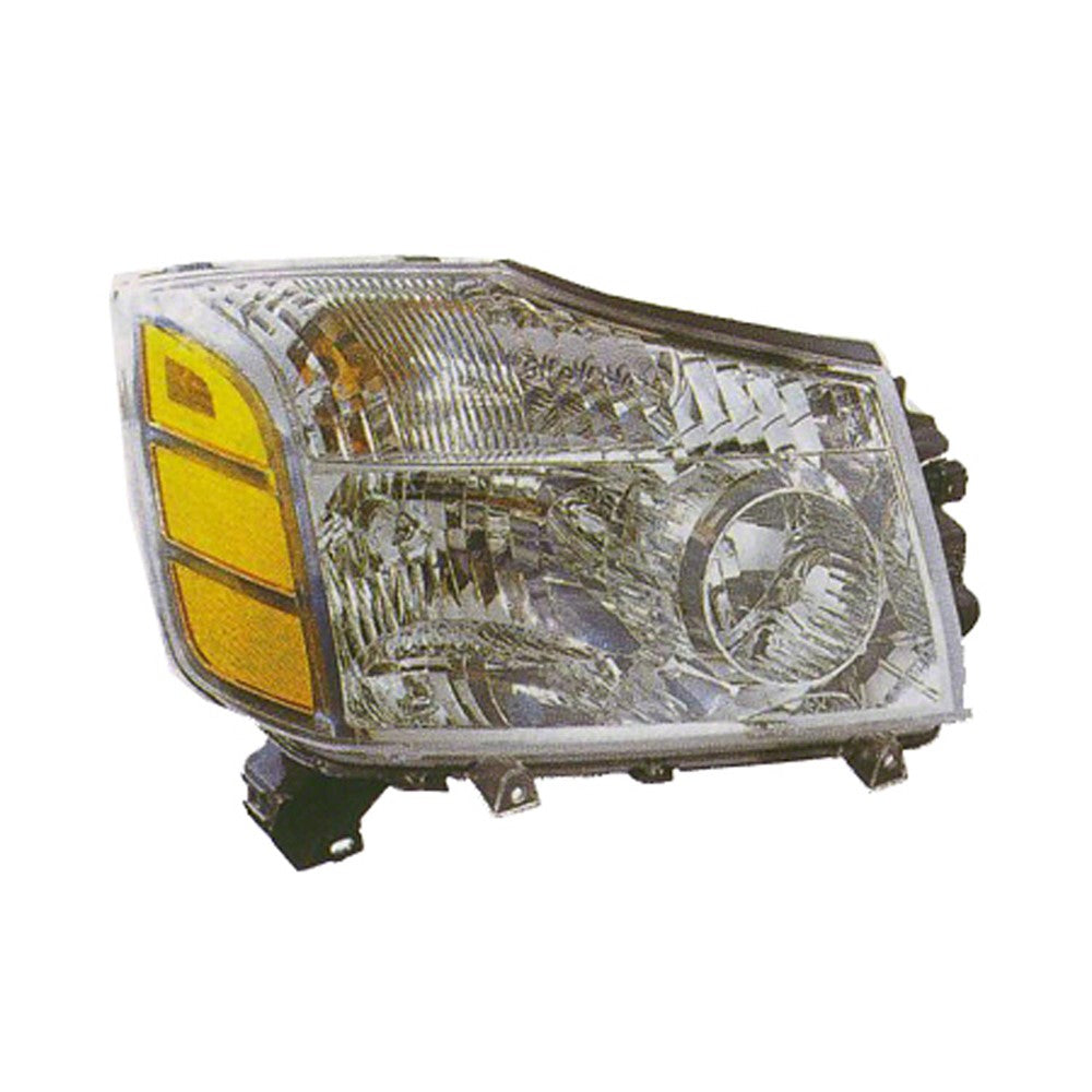 Front Right Passenger Side Headlight Assembly 2004-2007 Nissan Pathfinder, Titan, Armada