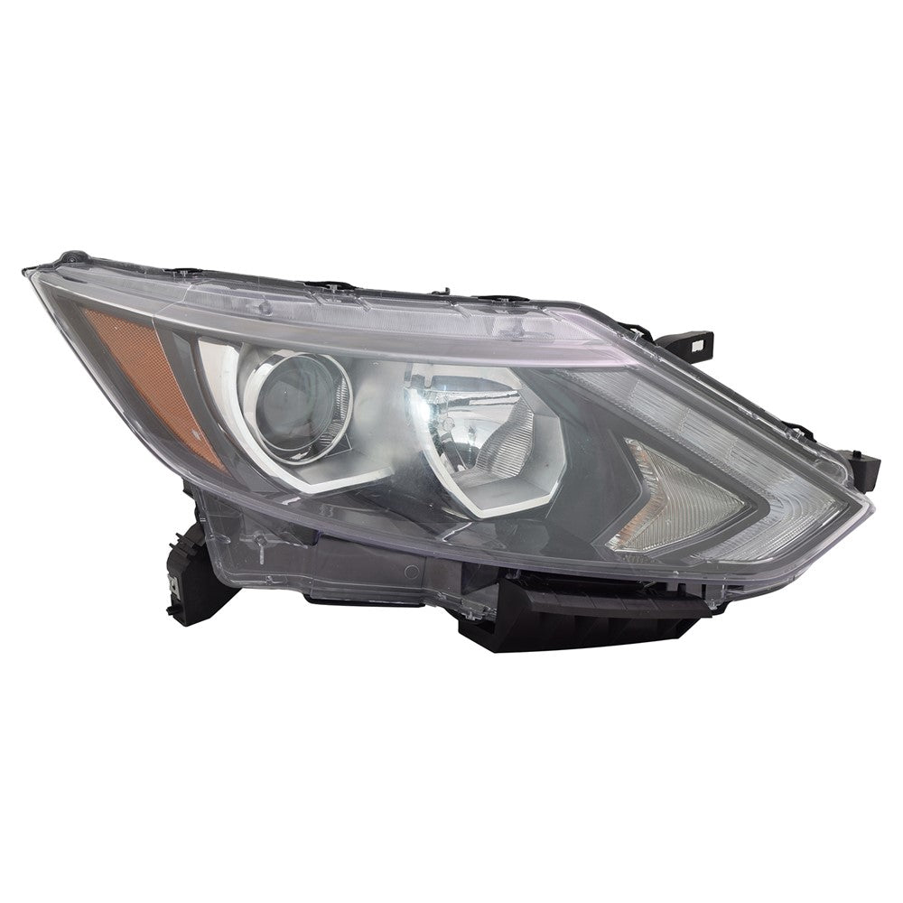 Front Right Passenger Side Halogen Headlight Assembly 2017-2019 Nissan Qashqai, Rogue Sport