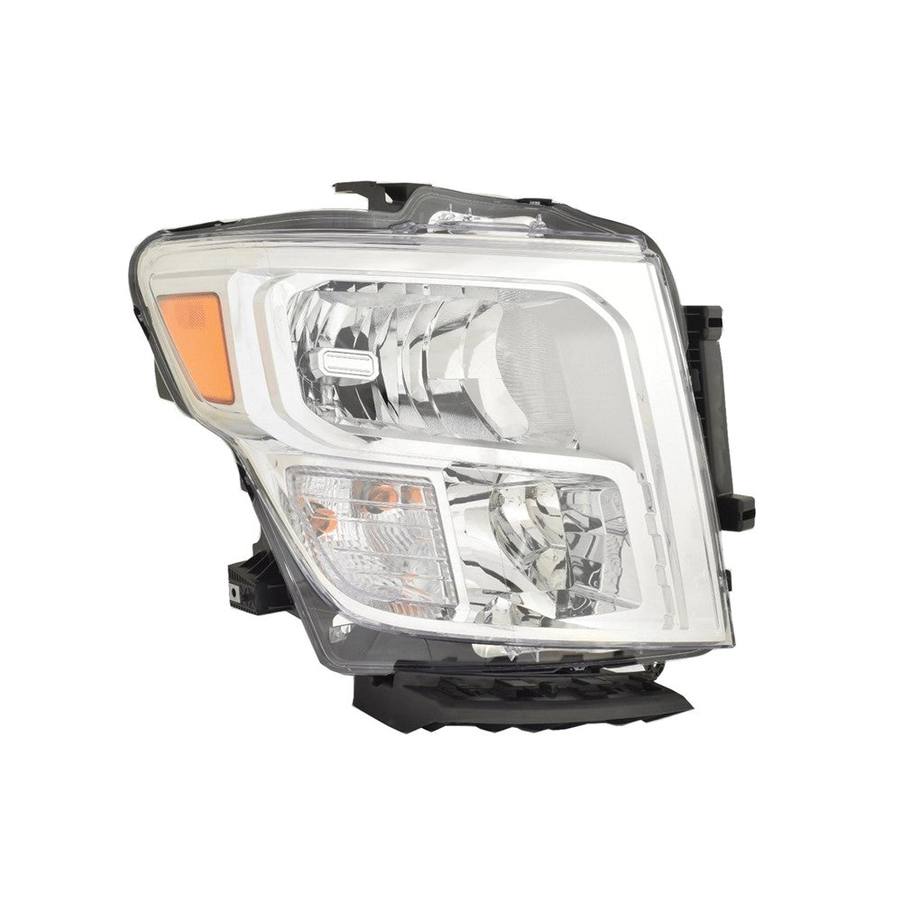 Front Right Passenger Side Halogen Headlight Assembly 2020-2024 Nissan Titan, Titan Xd