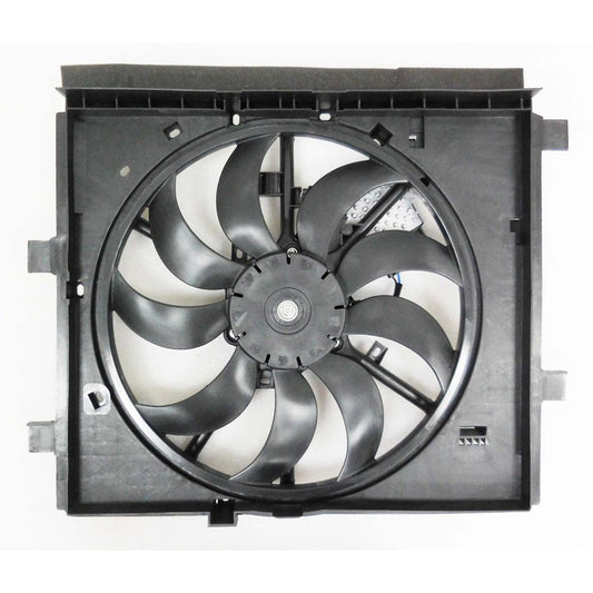 Radiator And Condenser Fan Assembly With One Big Fan 2017-2019 Nissan Sentra