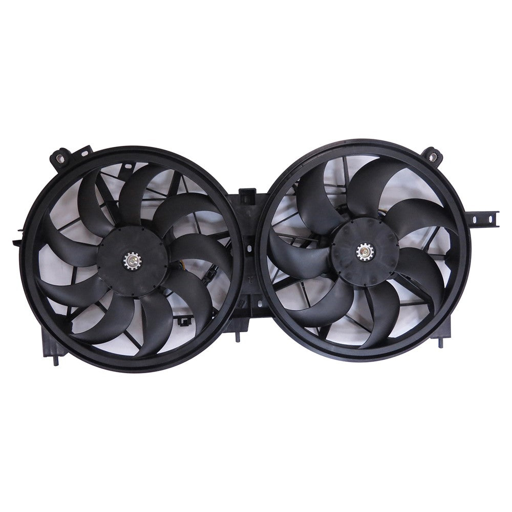 Radiator And Condenser Fan Assembly With Two Fans Side By Side 2.5 Liter L4 2019-2025 Nissan Altima