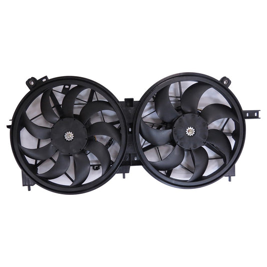 Radiator And Condenser Fan Assembly With Two Fans Side By Side 2.5 Liter L4 2019-2025 Nissan Altima