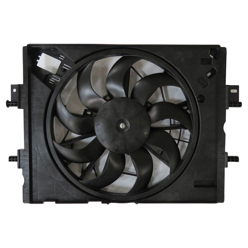 Radiator And Condenser Fan Assembly With Two Fans Side By Side 2020-2022 Nissan Sentra