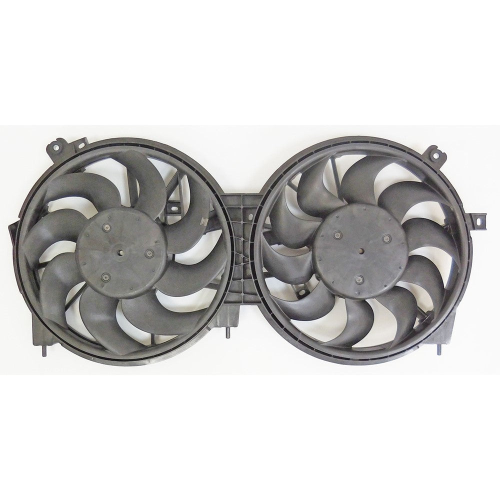 Radiator And Condenser Fan Assembly With Two Fans Side By Side 2019-2024 Nissan Altima