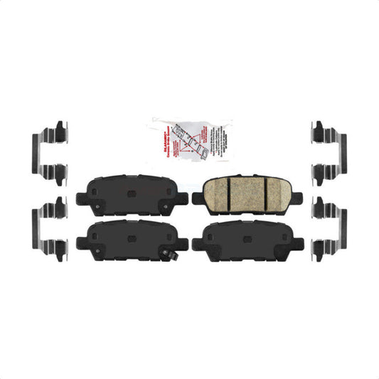 Rear Ceramic Disc Brake Pad 2009-2023 INFINITI G25 Q40 Q50 Q60 Q70 Q70L QX50 QX70 & Nissan 370Z Altima Juke LEAF Maxima Qashqai Rogue/Sport Sentra