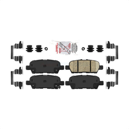 Rear Ceramic Disc Brake Pad 2009-2023 INFINITI EX35 G25 G37 Q40 Q50 Q60 Q70 Q70L QX50 QX70 & Nissan 370Z Juke LEAF Maxima Qashqai Rogue/Sport Sentra