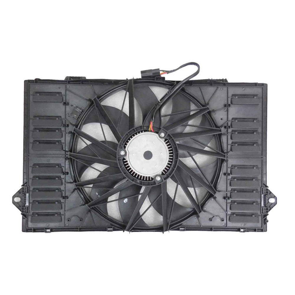 Radiator And Condenser Fan Assembly With One Big Fan 2010-2016 Porsche Panamera