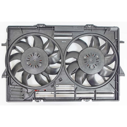 Radiator And Condenser Fan Assembly With Two Fans Side By Side 2015-2022 Porsche Macan