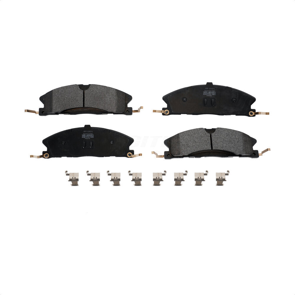 Semi-Metallic Disc Brake Pads Front PPF-D1611 For Ford Explorer Flex Taurus MKT