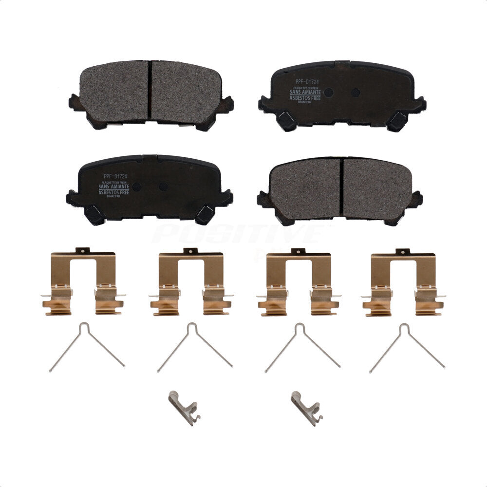 Semi-Metallic Disc Brake Pads Rear PPF-D1724 For Honda Pilot Ridgeline Passport