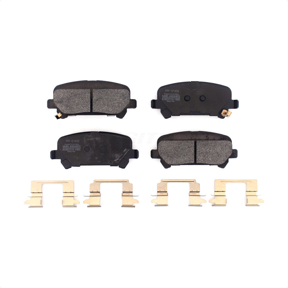 Semi-Metallic Disc Brake Pads Rear PPF-D1806 For Chevrolet Colorado GMC Canyon