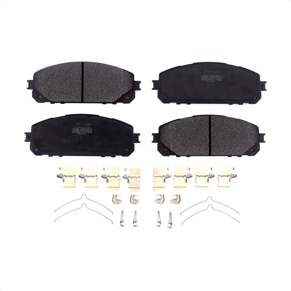 Semi-Metallic Disc Brake Pads Front PPF-D1843 For Jeep Cherokee
