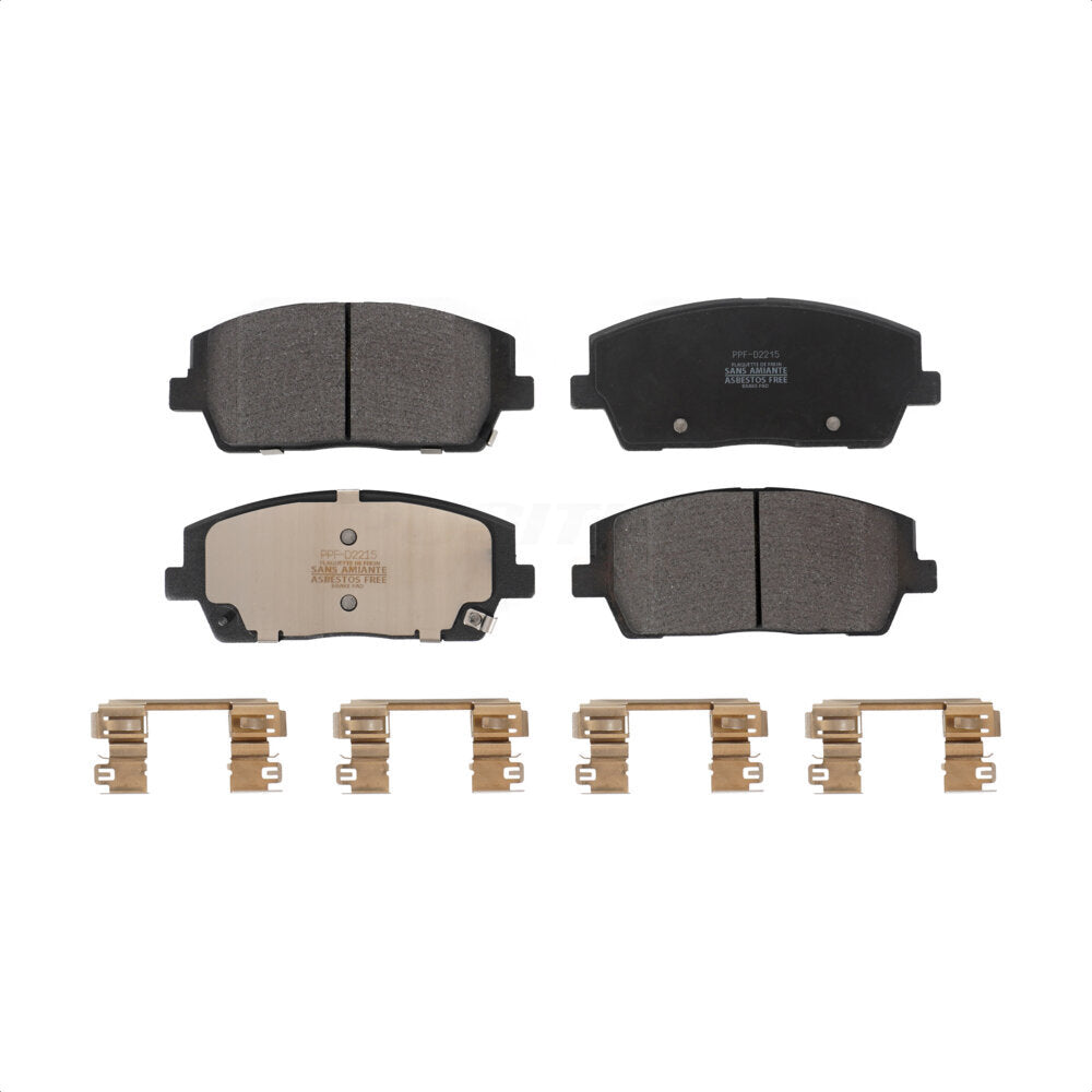 Semi-Metallic Disc Brake Pads Front PPF-D2215 For Hyundai Palisade Kia Telluride