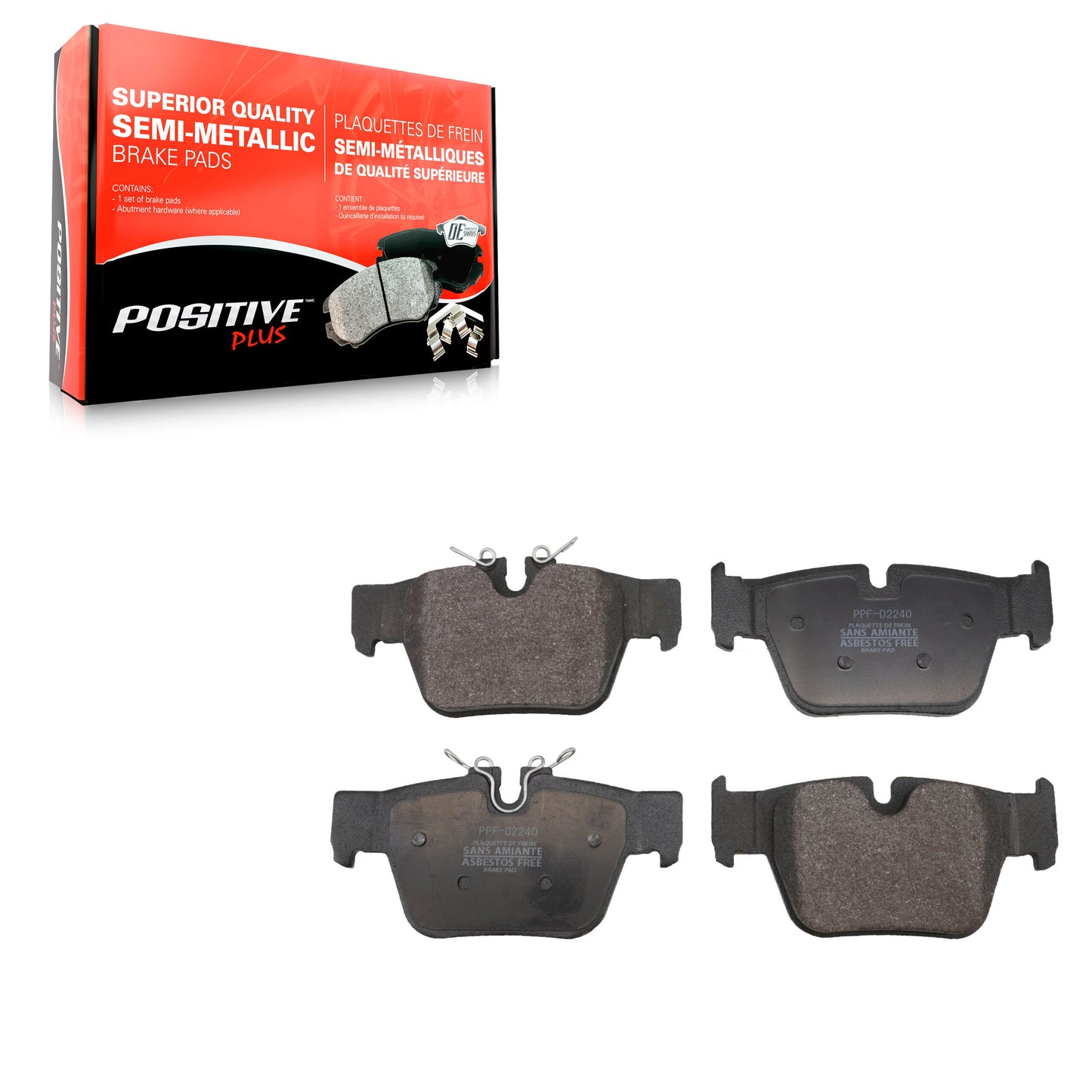 Semi-Metallic Disc Brake Pads Rear PPF-D2240 For Mini Cooper Countryman BMW X2