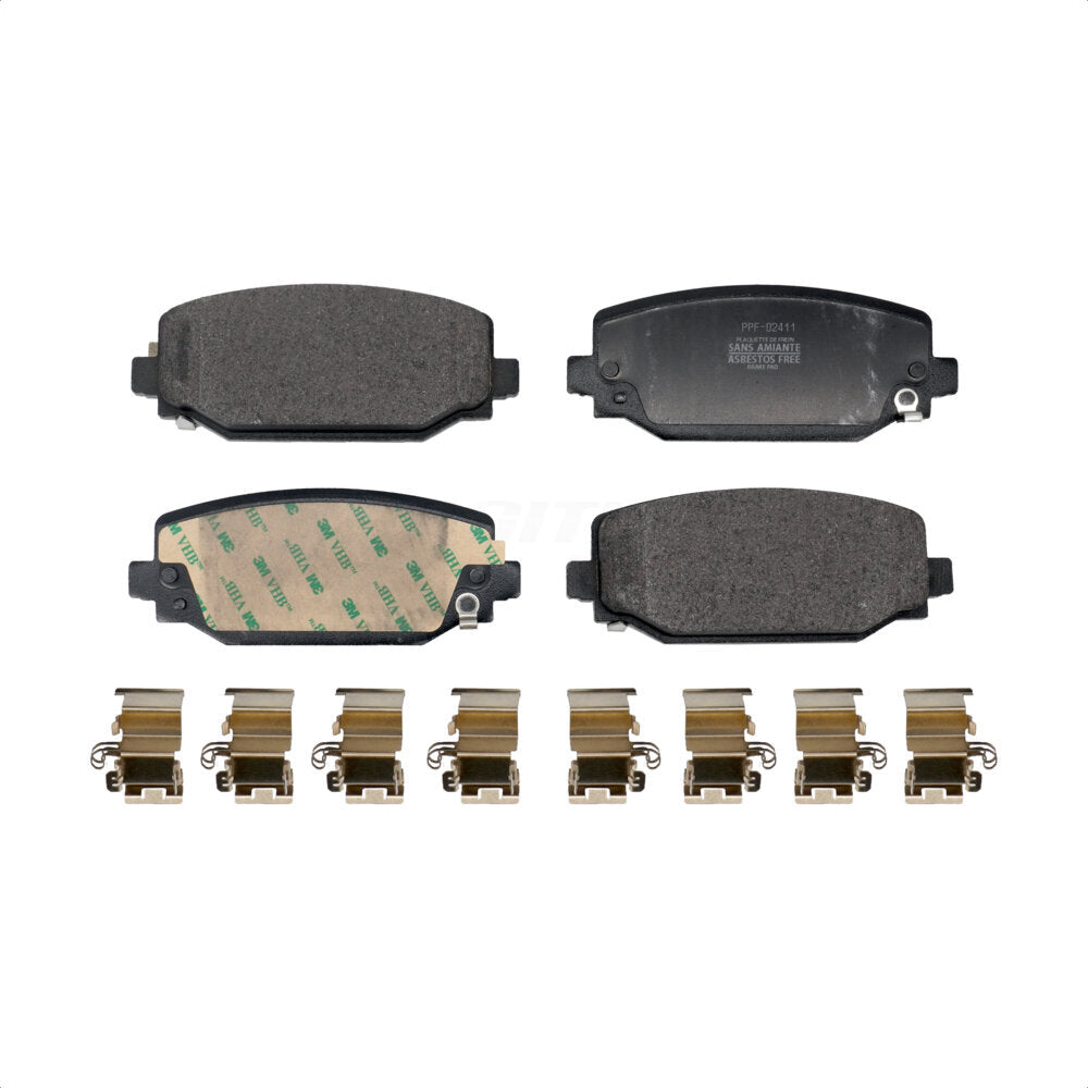 Semi-Metallic Disc Brake Pads Rear PPF-D2411 For Jeep Wrangler Grand Cherokee L