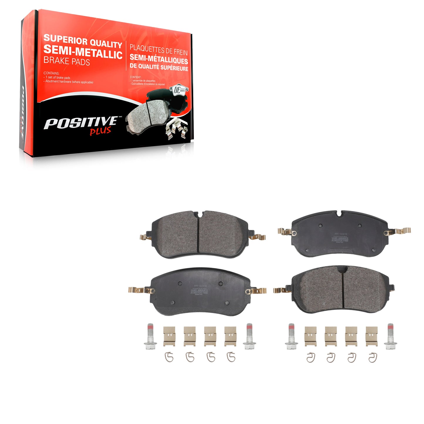Semi-Metallic Disc Brake Pads Front PPF-D2416 For Land Rover Range Evoque Sport