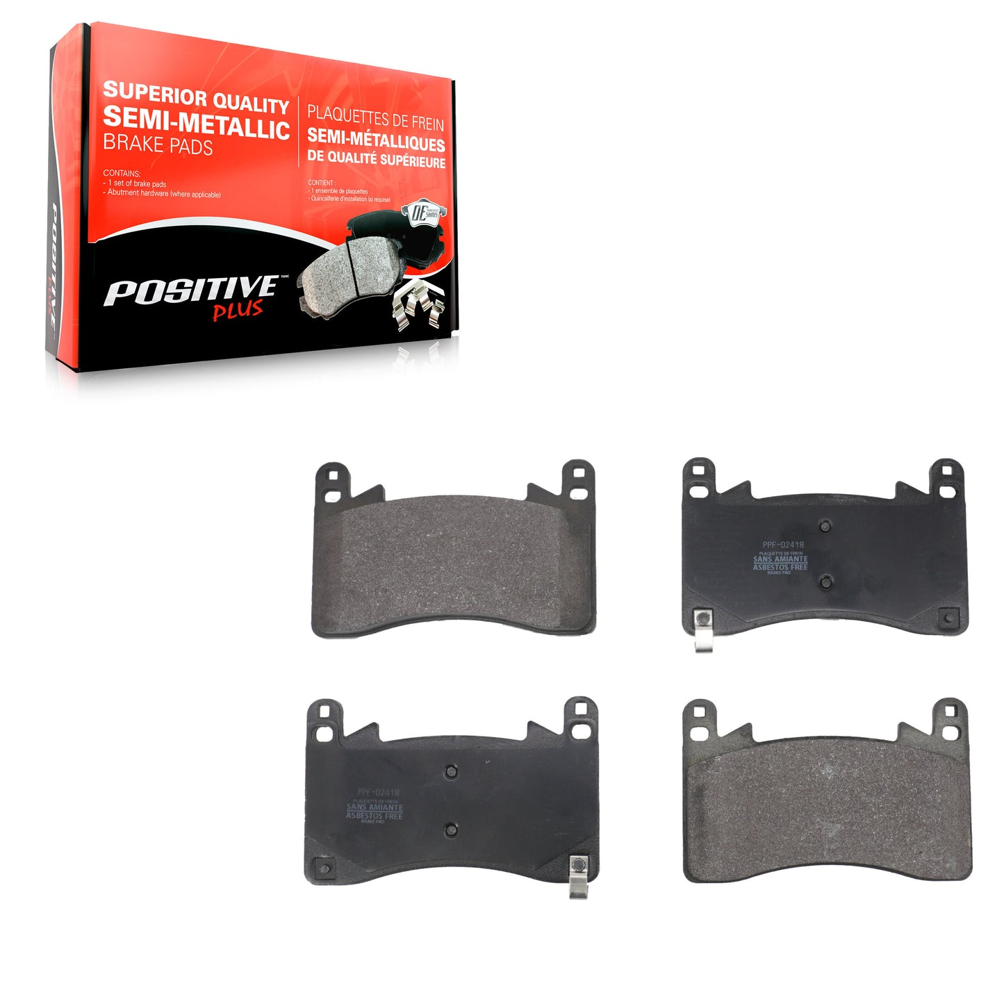 Semi-Metallic Disc Brake Pads Front PPF-D2418 For 2021-2023 Acura TLX 3.0L