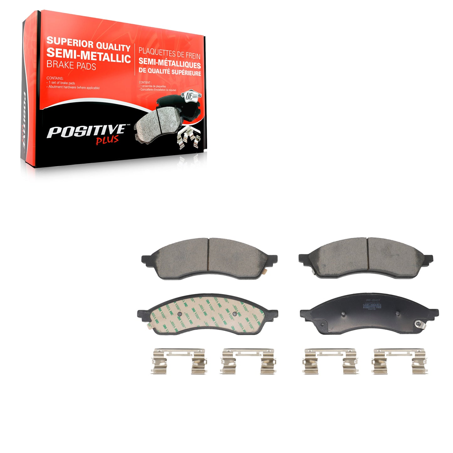 Semi-Metallic Disc Brake Pads Front PPF-D2427 For Ford Edge Lincoln Nautilus