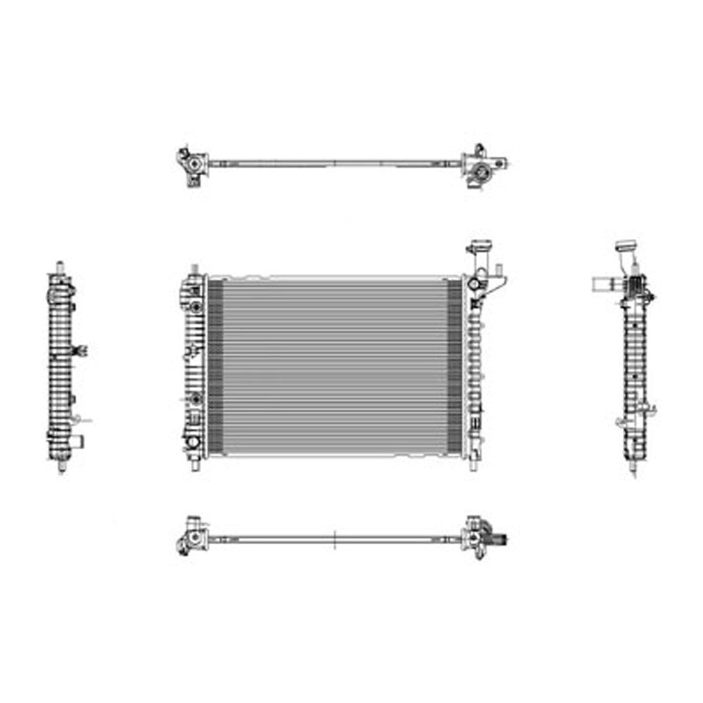 Radiator 2007-2017 Gmc Acadia, Acadia Limited & Saturn Outlook & Buick Enclave & Chevrolet Traverse