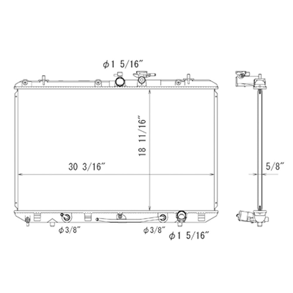 Radiator 2008-2010 Toyota Highlander