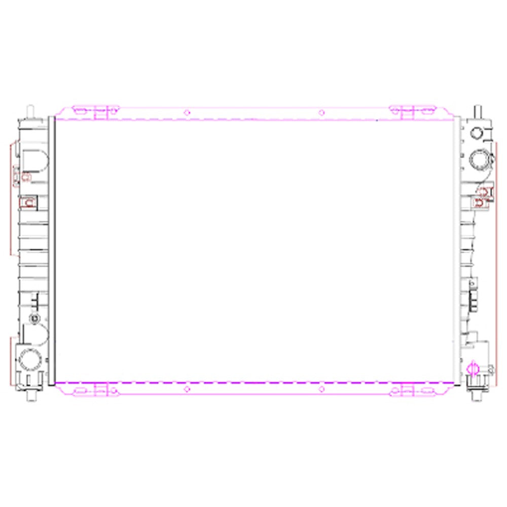 Radiator 2008-2012 Ford Escape & Mercury Mariner