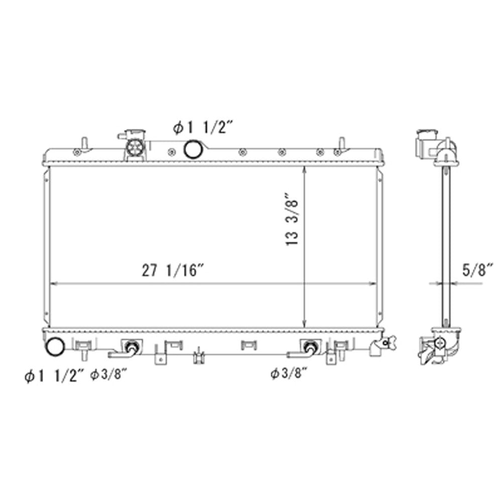Radiator 2002-2007 Subaru Impreza