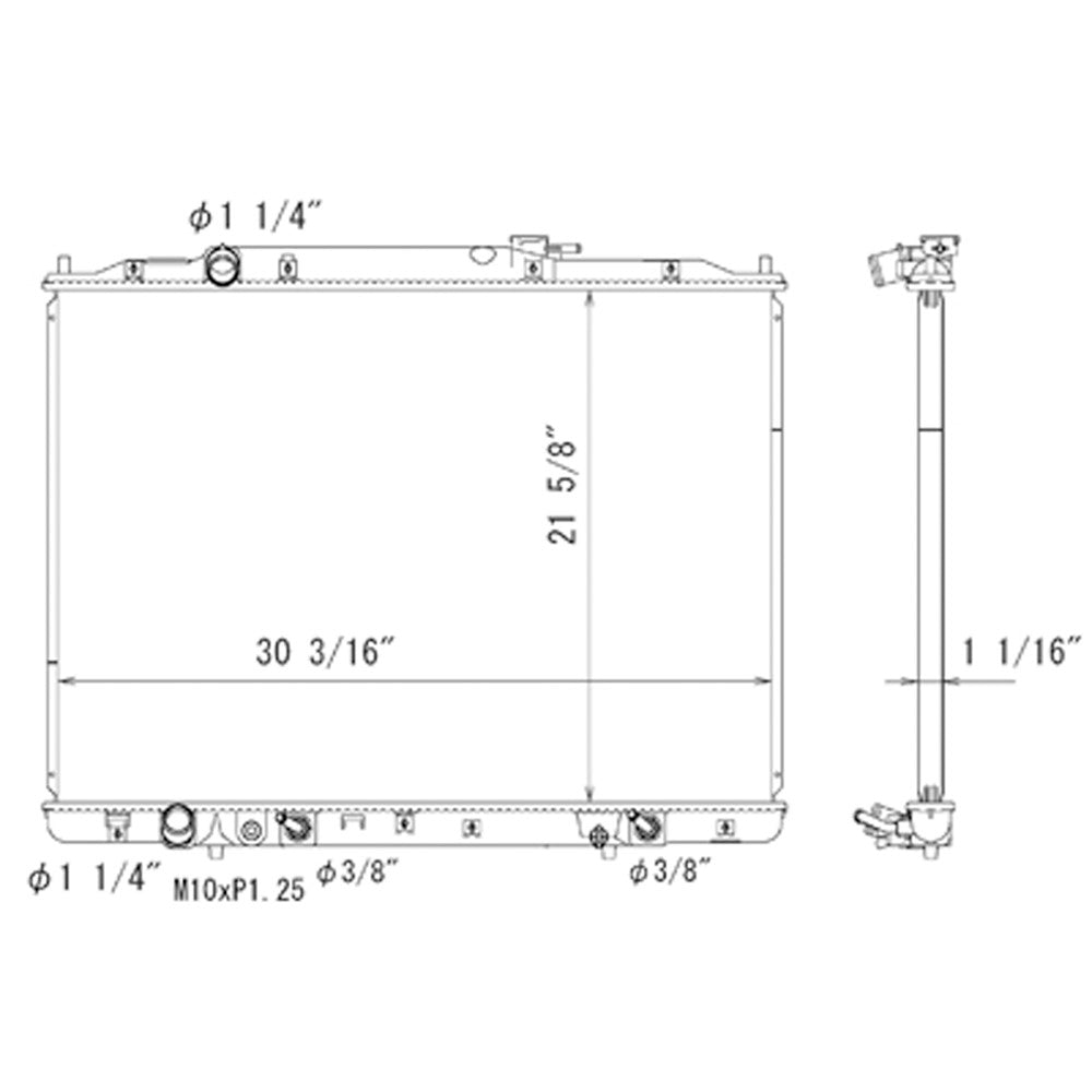 Radiator 2009-2015 Honda Pilot, Ridgeline