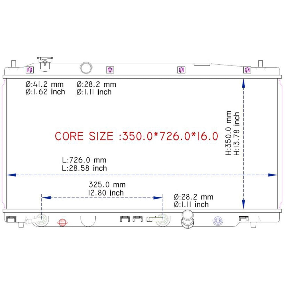 Radiator 2009-2014 Honda Fit